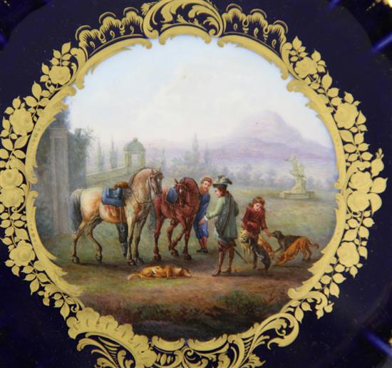 A Meissen cabinet plate, late 19th century, 25.5cm